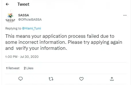 SASSA Identity Verification Failed